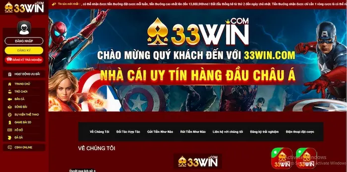 Đôi Nét Về Nhà Cái 33WIN Casino