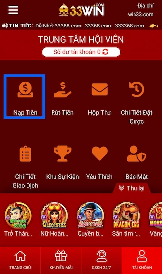 Nạp Tiền Momo Pay